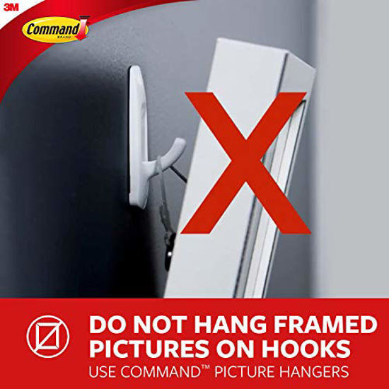 Picture of Command Bathroom Hook with Water-Resistant Strips, 1-Hook, 2-Strip, Organize Damage-Free