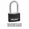 Picture of Master Lock 141DLF Covered Aluminum Padlock with Key, Black