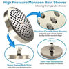 Picture of SparkPod Shower Head - High Pressure Rain - Luxury Modern Brushed Nickel Look - Easy Tool Free Installation - The Perfect Adjustable Replacement For Your Bathroom Shower Heads