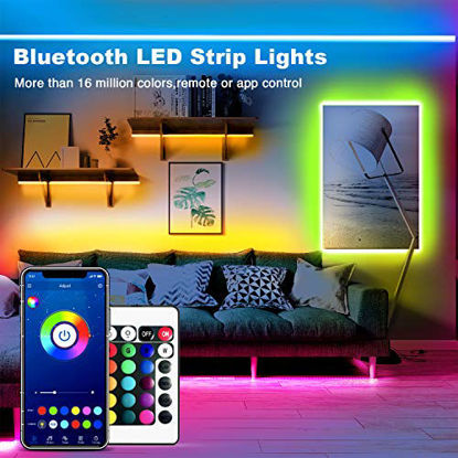 Picture of DAYBETTER Smart Led Lights 32.8ft, App Controlled Led Strip Lights Kits with 24 Keys Remote, Timer Schedule Led Lights Strip, Color Changing Led Lights for Bedroom Party Kitchen