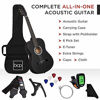 Picture of Best Choice Products 38in Beginner All Wood Acoustic Guitar Starter Kit w/Gig Bag, Digital Tuner, 6 Celluloid Picks, Nylon Strings, Capo, Cloth, Strap w/Pick Holder - Matte Black