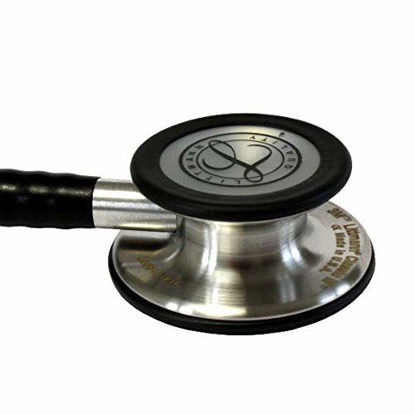 3M Littmann Stethoscope, Cardiology IV, Plum Tube, Stainless Steel  Chestpiece, 27 inch, 6156 & 40007 Stethoscope Identification Tag, Black