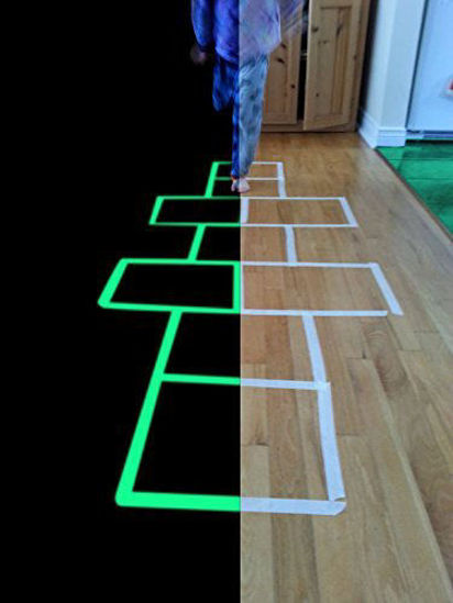 Picture of Glow in The Dark Tape - 30 ft x 1 inch - Glow-in-The-Dark Luminous Photoluminescent/Luminescent Emergency roll Safety Egress Markers Stairs, Walls, Steps, exit Sign