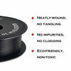 Picture of GEEETECH 1.75mm PLA 3D Printer Filament, 1kg Spool (2.2lbs), Upgrade Tidy Winding Tangle-Free, Dimensional Accuracy +/- 0.03mm, Black