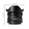 Picture of 7artisans 7.5mm F2.8 APS-C Fisheye Fixed Lens for Sony Emount Cameras with Protective Lens Cap, Lens Hood and Carrying Bag- Black