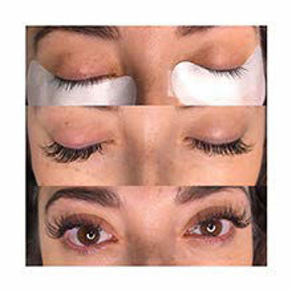 Picture of Lash Extensions FADLASH Eyelash Extensions C/D Curl Lash Tray Classic Lash Extensions 0.20 8-20mm Length Supply Silk Lashes (0.20-C, Mix Tray 8-14mm)