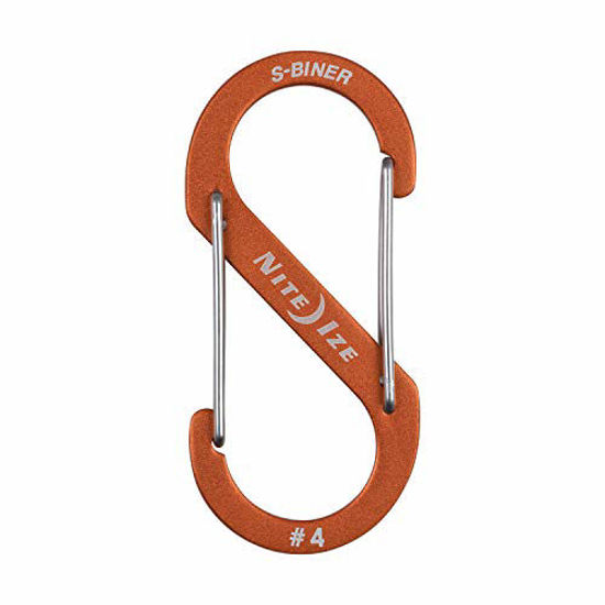 Picture of Nite Ize Size-4 S-Biner Dual Carabiner, Aluminum, Orange