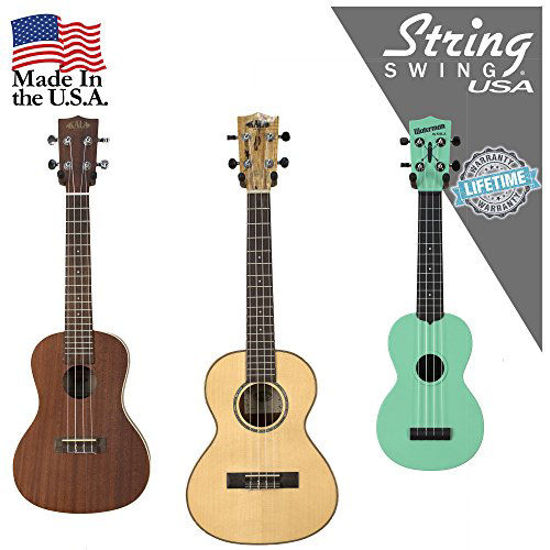 Picture of String Swing Ukulele Wall Mount Stand for Mandolin Ukele Banjo - Concert Pineapple Soprano Tenor and Baritone Compatible - Safety Home or Studio Accessories without Case - Pink PCC11UK