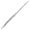 Picture of Mendini Closed Hole C Flute with Stand, 1 Year Warranty, Case, Cleaning Rod, Cloth, Joint Grease, and Gloves (Silver Plated)