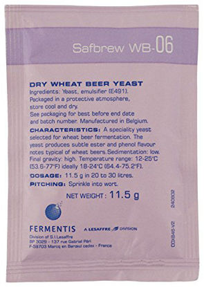 Picture of Fermentis Dry Yeast - Safbrew WB-06 (11.5g) (Pack of 5)