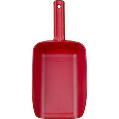 Picture of Remco 65004 Hand Scoop, Injection Molded, Polypropylene, Color-Coded, 1 Piece, 82 oz, Red