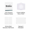 Picture of SimbaLux Acrylic Sheet 12"x12" 3mm Translucent 32% White 2-Pack