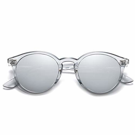 Buy OWL Round Retro Vintage Circle Style Tint Sunglasses Metal Colored  Frame Colored Lens OWL Brand (Round_43mm_gold_silver_mirror, PC Lens) at  Amazon.in