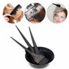 Picture of Hair Dye Color Brush and Bowl Set, 4Pcs Color Bowl Brushes Tool Mixing Bowl Kit Tint Comb for Hair Tint Dying Coloring Applicator