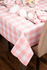 Picture of DII Buffalo Check Collection Classic Tabletop, Tablecloth, 60x84, Pink & White