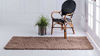 Picture of Unique Loom Solo Solid Shag Collection Modern Plush Sandy Brown Runner Rug (2' 6 x 19' 8)