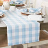 Picture of DII Buffalo Check Collection Classic Tabletop, Table Runner, 14x108, Light Blue & White