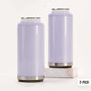 Picture of Maars Skinny Can Cooler for Slim Beer & Hard Seltzer | Stainless Steel 12oz Koozy Sleeve, Double Wall Vacuum Insulated Drink Holder - Glitter Lilac | 2 Pack