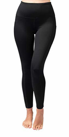 Buy Women's Fleece Lined Leggings Warm Winter Yoga Leggings Fur Thermal High  Waisted Pocketed Pants (S, Blue) at Amazon.in