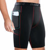 Picture of Runhit Men's Compression Shorts with Pockets(3 Pack),Tights Shorts Workout Underwear