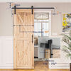 Picture of SMARTSTANDARD 5ft Heavy Duty Sturdy Sliding Barn Door Hardware Kit -Smoothly and Quietly -Easy to Install -Includes Step-by-Step Installation Instruction Fit 30" Wide Door Panel (I Shape Hanger)