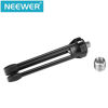 Picture of Neewer Desktop Desk Microphone Stand Foldable Tripod with Non-slip Feet, Durable Iron Construction, 3/8-inch and 5/8-inch Threaded Mount, Black