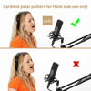 Picture of XLR Condenser Microphone, UHURU Professional Studio Cardioid Microphone Kit with Boom Arm, Shock Mount, Pop Filter, Windscreen and XLR Cable, for Broadcasting,Recording,Chatting and YouTube(XM-900)