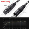 Picture of XLR Cable, VANDESAIL 6 ft 2 Pack Microphone Cable, XLR Male to Female Balanced Microphone Cord 3 pin, 6ft Short mic Cord