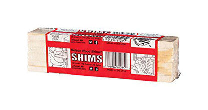 Picture of Nelson Wood Shims 8" 12 Pack - Kiln Dried Wood - Set of 2 (Total 24 Shims)