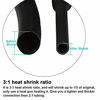 Picture of 1-1/2 inch (39mm) 3:1 Dual Wall Adhesive Heat Shrink Tubing, Large Diameter Glue Lined Marine Cable Sleeve Tube, Premium Wire Wrap Protector for DIY by MILAPEAK (4 Feet, Black)