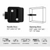 Picture of Kohree RV Travel Trailer Entry Door Lock with Paddle Deadbolt, Polar Black Camper Door Latch Handle with Keys RV Door Lock Replacement --Zinc Alloy Security Kit for Camper Horse Trailer Cargo Hauler