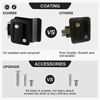 Picture of Kohree RV Travel Trailer Entry Door Lock with Paddle Deadbolt, Polar Black Camper Door Latch Handle with Keys RV Door Lock Replacement --Zinc Alloy Security Kit for Camper Horse Trailer Cargo Hauler