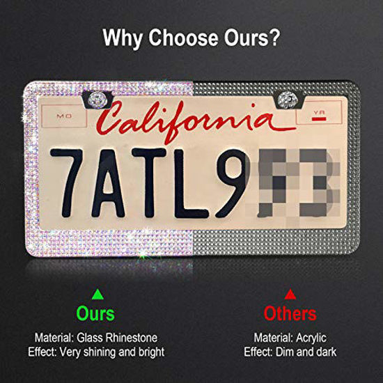 Bling bling deals license plate frame