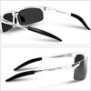 Picture of DUCO Mens Sports Polarized Sunglasses UV Protection Sunglasses for Men 8177s(Silver Frame Gray Lens)