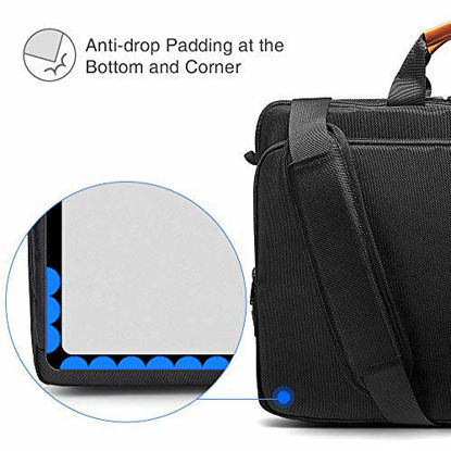 Picture of tomtoc 360 Protective Laptop Shoulder Bag for The New Razer Blade Pro 17, HP ENVY Laptop 17 Inch, Dell Inspiron 17 3000 Laptop, ASUS ROG ZEPHYRUS S 17.3 Inch, Notebook Bag with Accessory Pocket