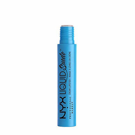 Picture of NYX PROFESSIONAL MAKEUP Liquid Suede Cream Lipstick - Little Denim Dress (Bright Sky Blue)