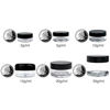 Picture of Beauticom 3G/3ML Round Clear Jars with Black Lids for Cosmetics, Medication, Lab and Field Research Samples, Beauty and Health Aids - BPA Free (Quantity: 200pcs)