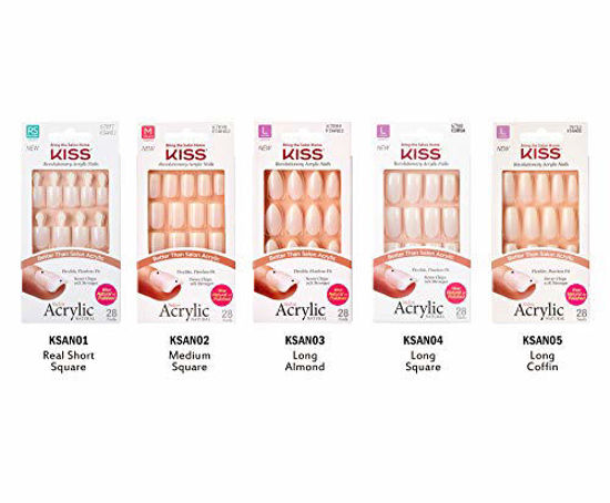 Picture of KISS Salon Acrylic Natural Nails KSAN (3 PACK, KSAN05)