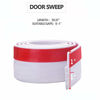 Picture of Suptikes Door Draft Stopper Under Door Seal for Exterior/Interior Doors, Strong Adhesive Door Sweep Soundproof Weather Stripping, 2" W x 39" L, White