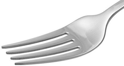 Picture of Amazon Basics Stainless Steel Dinner Forks with Scalloped Edge, Pack of 12