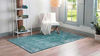 Picture of Unique Loom Sofia Collection Traditional Vintage Area Rug, 8' x 11', Turquoise/Ivory