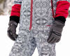 Picture of Arctix Kids Snow Pants with Reinforced Knees and Seat, Diamond Print White, X-Small