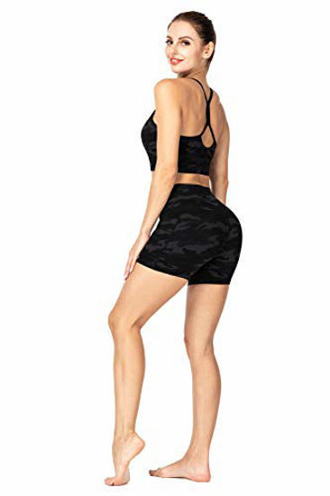 GetUSCart- Sunzel Yoga Shorts for Women with Pockets, High Waist Biker  Shorts, Buttery Soft Squat Proof Workout Athletic Running Shorts (Gray  Camo, M)