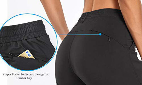  Womens Joggers High Waist Yoga Pockets Sweatpants