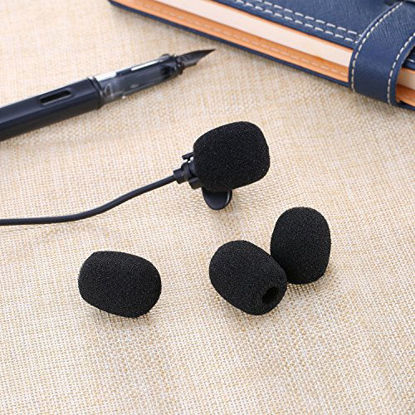 Picture of Morfone 10 Pack Lavalier Microphone Windscreen Foam Cover Headset Lapel Mic Mini Windscreen Cover