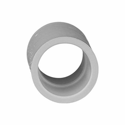 Picture of Charlotte Pipe 1/2" Coupling Pipe Fitting - (Socket x Socket) Contractor Pack Schedule 40 PVC Pressure Durable, Easy to Install, and High Tensile for Home or Industrial Use (10 Unit Pack)
