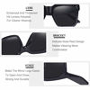 Picture of TAOTAOQI Vintage Women Oversized Sunglasses Designer Luxury Square Sun Glasses UV400 Protection Flat Lens (Black Frame/Grey Lens)