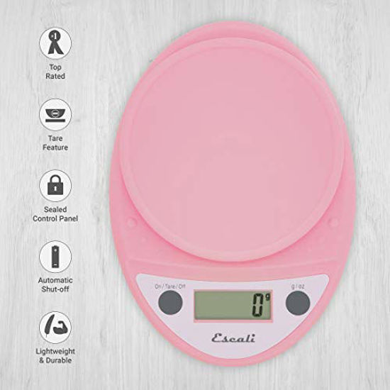 Picture of Escali Primo Lightweight Scale, Standard, Soft Pink