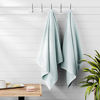 Picture of Amazon Basics Quick-Dry, Luxurious, Soft, 100% Cotton Towels, Ice Blue - Set of 2 Bath Towels