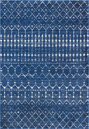 Picture of nuLOOM Moroccan Blythe Area Rug, 9' 10" x 14', Blue